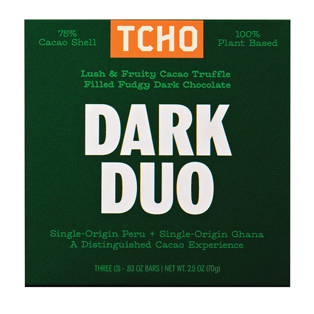 TCHO DARK DUO 2.5 OZ BAR