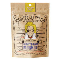 RIGHTEOUS FELON MARYLAND MONROE BEEF JERKY 2 OZ POUCH