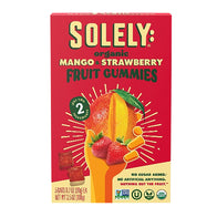 SOLELY FRUIT GUMMIES MANGO &amp; STRAWBERRY 3.5 OZ BOX