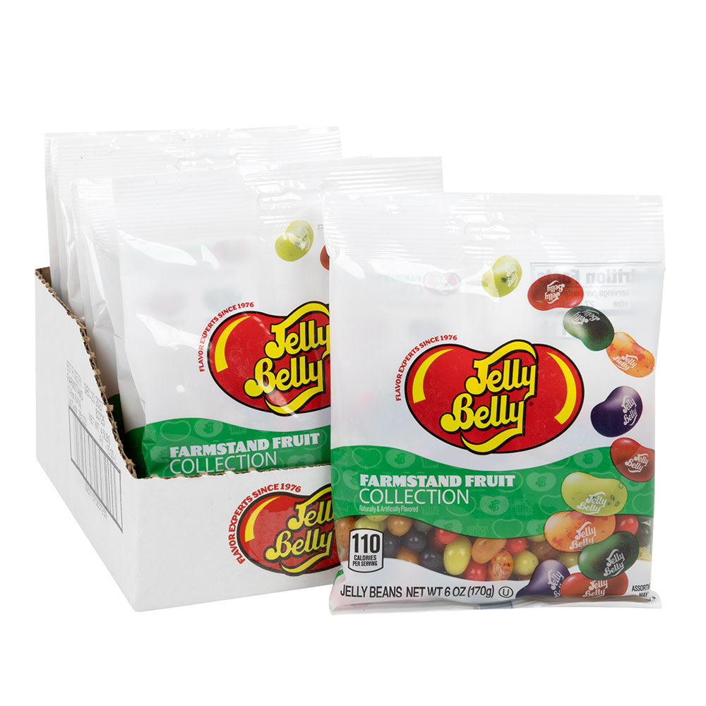 JELLY BELLY FARMSTAND FRUIT COLLECTION 6 OZ PEG BAG