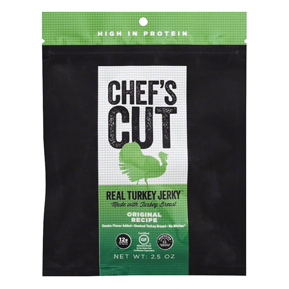 CHEF'S CUT TERIYAKI TURKEY JERKY 2.5 OZ BAG