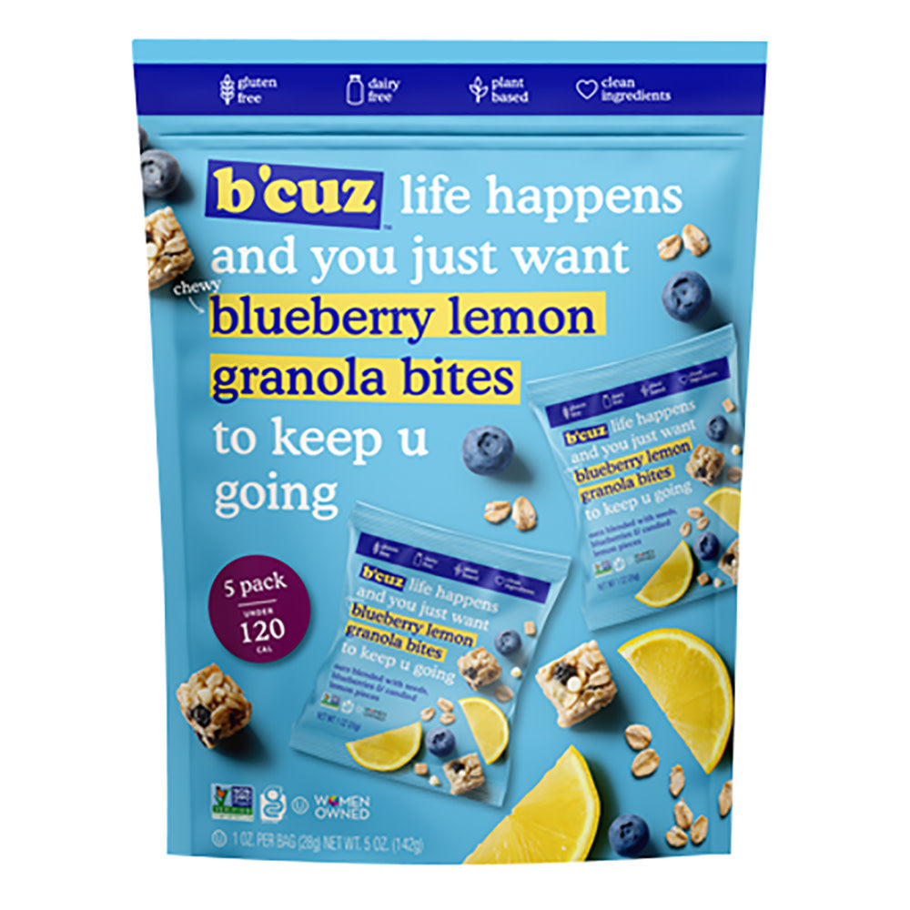 B'CUZ BLUEBERRY LEMON GRANOLA BITES MULTIPACK 5 OZ POUCH