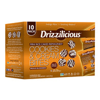 DRIZZILICIOUS DRIZZLE BITES COOKIES &amp; CREAM 10 COUNT 7.4 OZ BOX