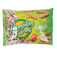Hampton Farms In Shell Salted Roasted Peanuts 16oz 24 Packs - 24ct