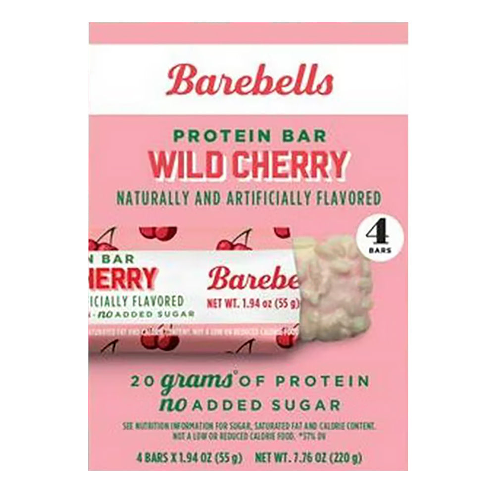 BAREBELLS - WILD CHERRY BARS (4CT) - 7.76OZ