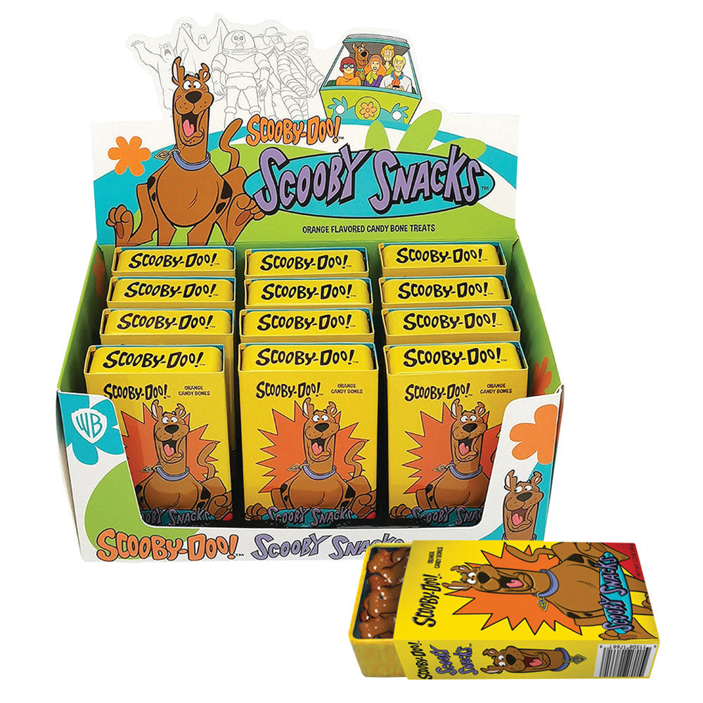 Scooby Snacks Orange Candy Bones Slider Tin - 12ct