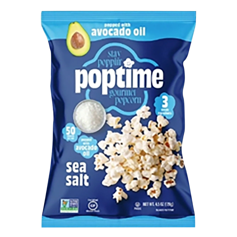 POPTIME SEA SALT POPCORN 4.5 OZ BAG