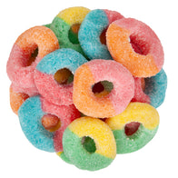 Sour Gummy Rings Neon - 5lb Bulk