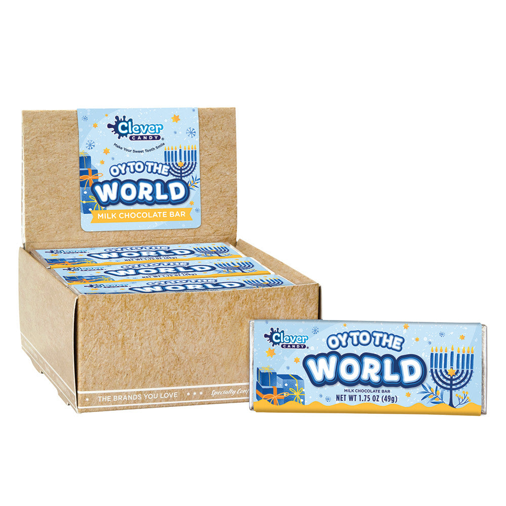 Oy To The World Milk Chocolate Bars - 24ct