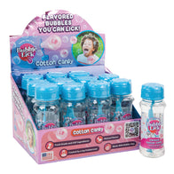 Bubblelick Cotton Candy Flavored Bubbles Bottles - 12ct