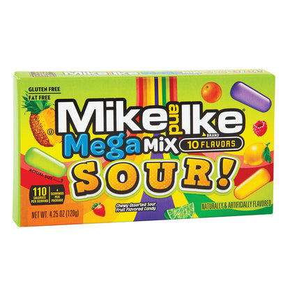 Mega Mix Sour Mike & Ike Theater Boxes - 12ct