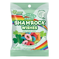 Rainbow Kisses Shamrock Wishes Peg Bags - 12ct
