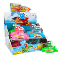 Pull Back Spaceship Lollipop Candy - 12ct