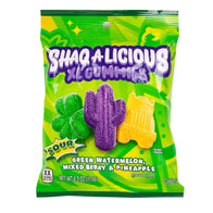 Shaq-a-licious Sour XL Gummies Peg Bags - 12ct