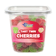 Tart Twin Cherries Sour Gummy Cherries Tubs - 12ct