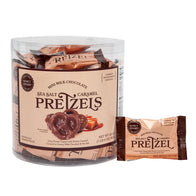 Milk Chocolate Sea Salt Caramel Pretzel Single Serve  - 40ct Tubs