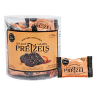 Dark Chocolate Sea Salt Caramel Pretzel Single Serve  - 40ct Tubs