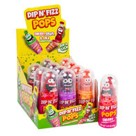 Dip n’ Fizz Pops Lollipops Tubes - 12ct