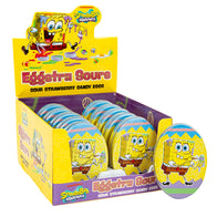 Spongebob Squarepants Boston America Sour Strawberry Eggstra Sours Tins - 12ct