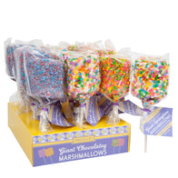 Melville Candy Company Spring Giant Chocolatey Marshmallow Pops - 12ct