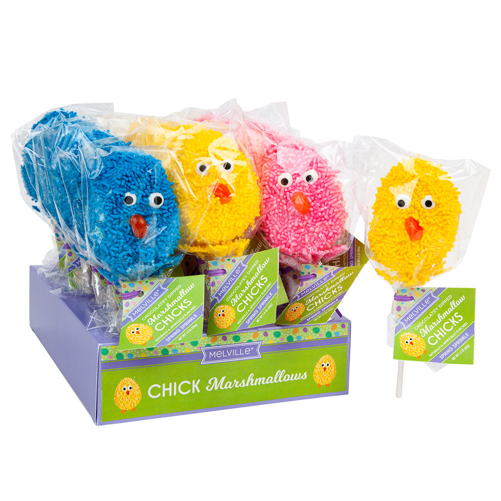 Melville Candy Company Chick Marshmallow Pops - 18ct – CandyStore.com