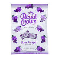 Regal Crown Sour Grape Hard Candy Peg Bags - 12ct