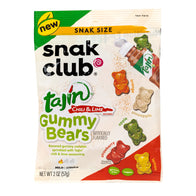 Tajin Snak Club Chili & Lime Gummy Bears Peg Bags - 12ct