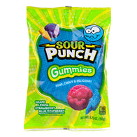Sour Punch Assorted Gummies Peg Bags - 12ct