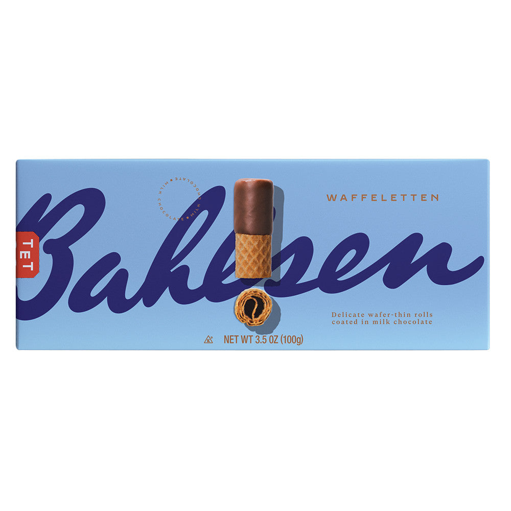 BAHLSEN WAFFELETTEN MILK CHOCOLATE WAFER ROLLS 3.5 OZ