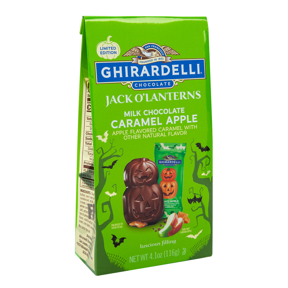 Ghirardelli Caramel Apple Jack O'Lantern - 12ct