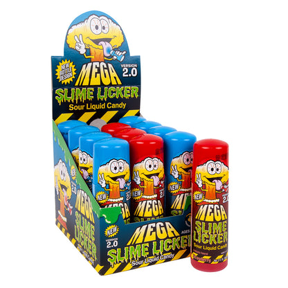 Toxic Waste Mega Slime Licker Sour Liquid Rolling Candy - 12ct