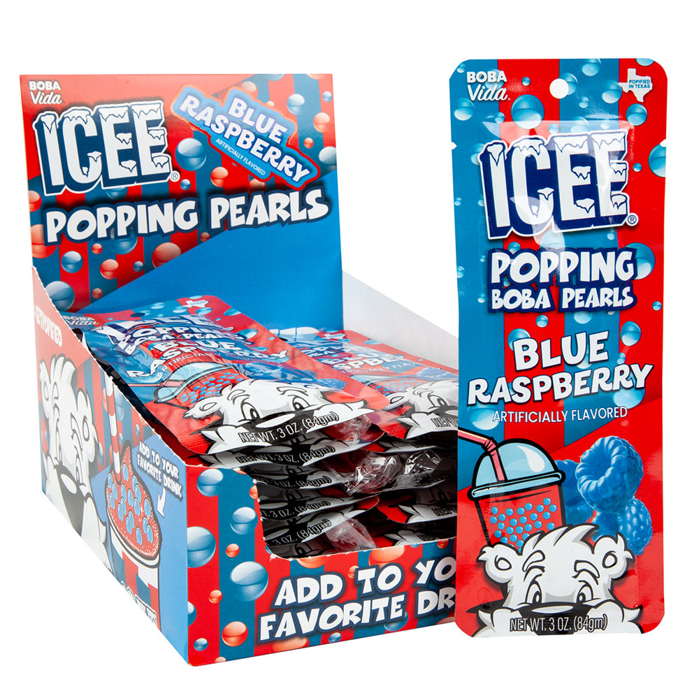 Icee Blue Raspberry Popping Boba Pearls - 12ct – CandyStore.com