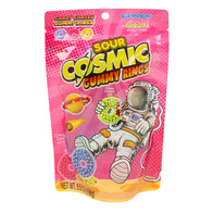 Cosmic Rings Sour Coated Gummy Rings Peg Bags - 8ct