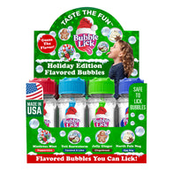 Bubblelick Holiday Mix Bubbles Bottles - 16ct