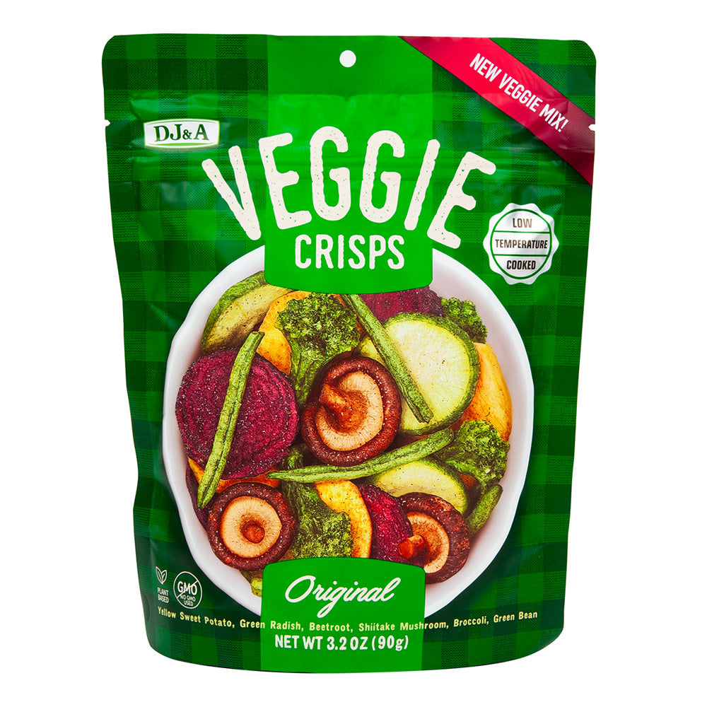 DJ&amp;A VEGGIE CRISPS ORIGINAL 3.2 OZ POUCH