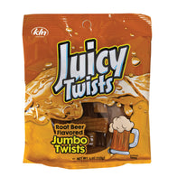 Juicy Twists Root Beer Jumbo Twists Peg Bags - 12ct