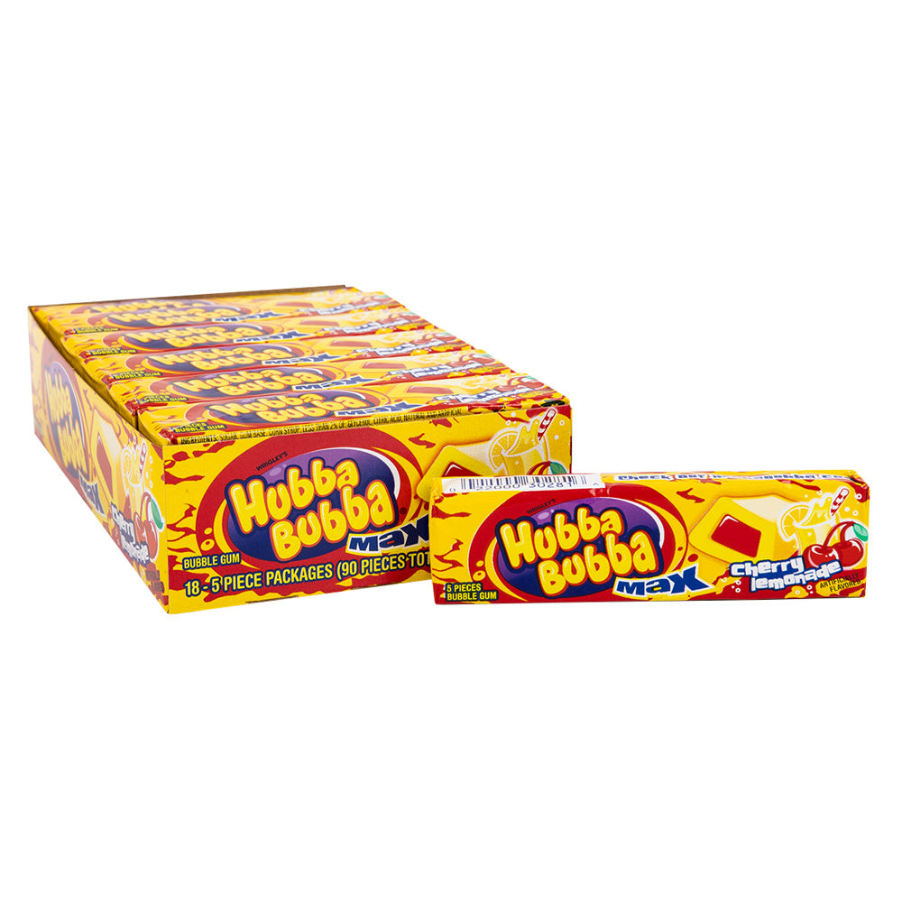 Hubba Bubba Cherry Lemonade Max Gum - 18ct – CandyStore.com