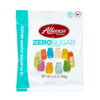 Albanese Zero Sugar 12 Flavor Gummi Bears Peg Bags - 12ct