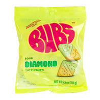 Bubs Sour Diamond Tutti Frutti Peg Bags - 8ct