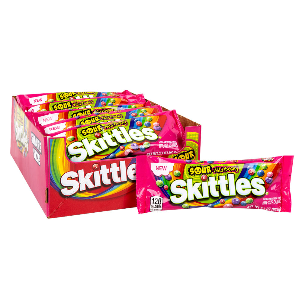 Skittles Sour Wild Berry Share Size - 24ct