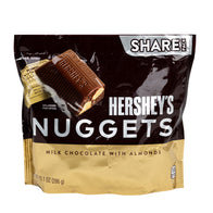 Hershey’s Milk Chocolate with Almonds Nuggets Pouches - 8ct