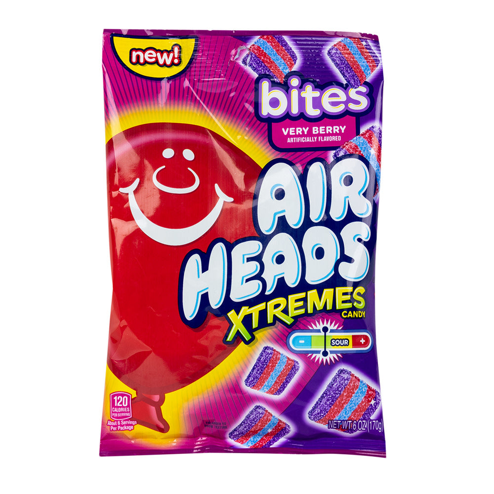 Airheads Xtremes Very Berry Bites Peg Bags - 12ct