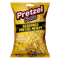 PRETZEL PZAZZ HONEY MUSTARD SEASONED PRETZEL MEDLEY 2 OZ BAG