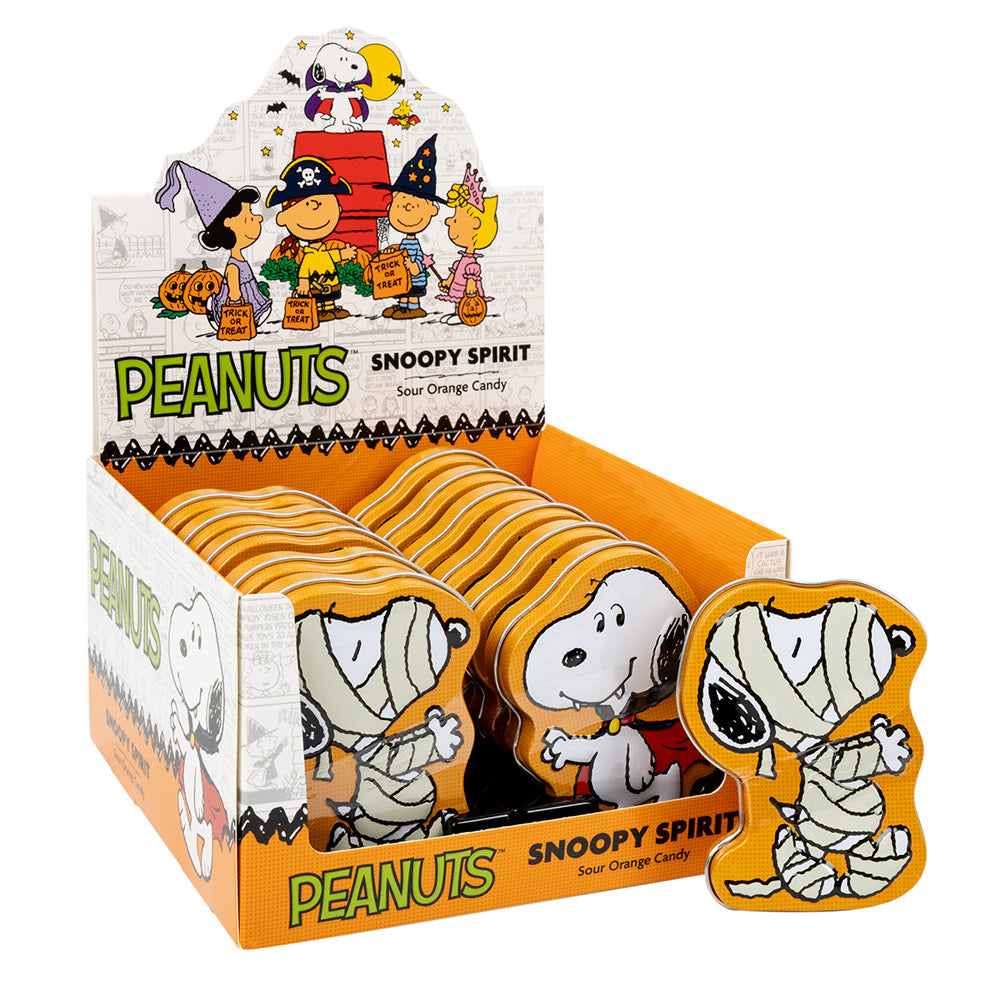 Peanuts Snoopy Sour Orange Candy Tin - 12ct