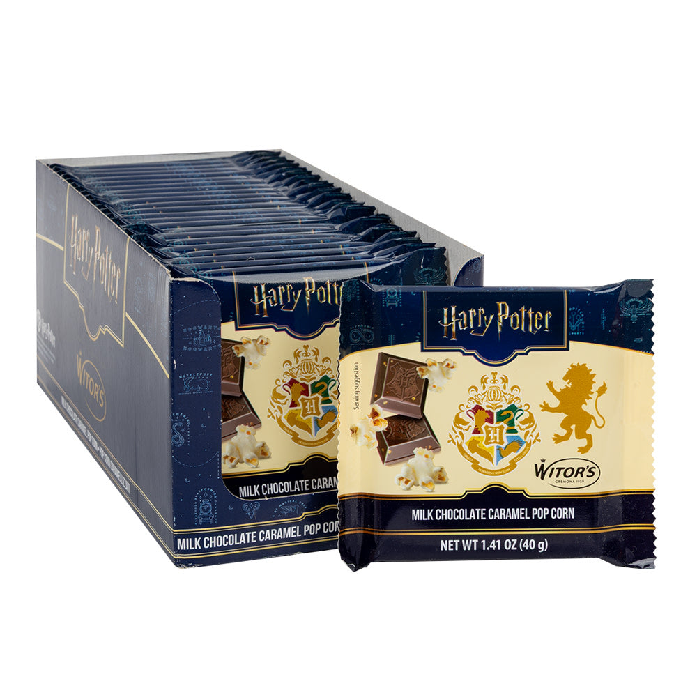 Harry Potter Milk Choc Caramel Popcorn Bars - 24ct