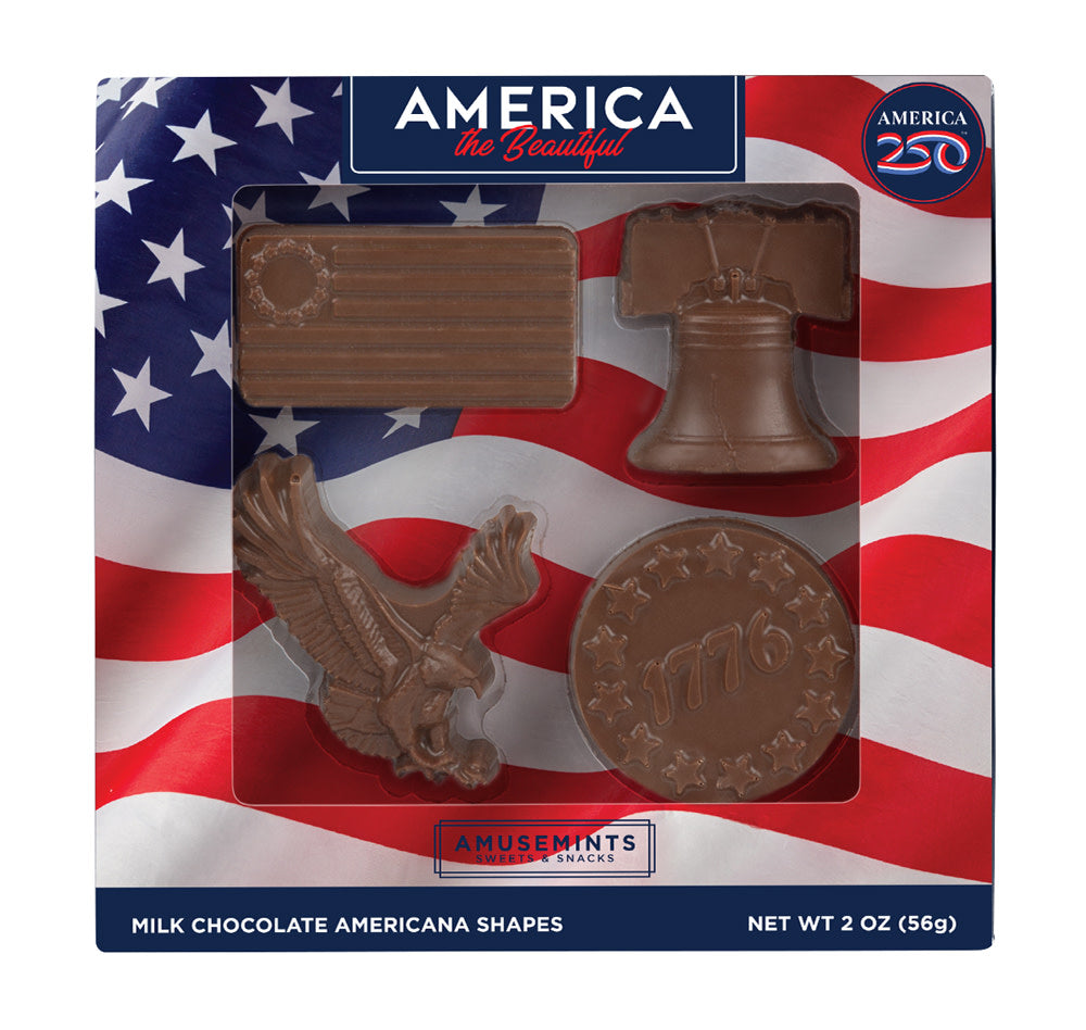 America 250 Patriotic Milk Chocolate Minis - 12ct