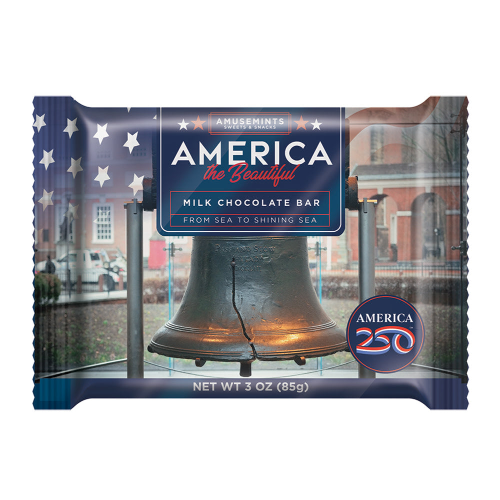 America 250 Milk Chocolate Bars 3oz - 12ct