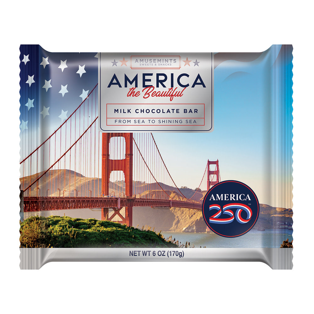 America 250 Milk Chocolate Bars 6oz - 12ct