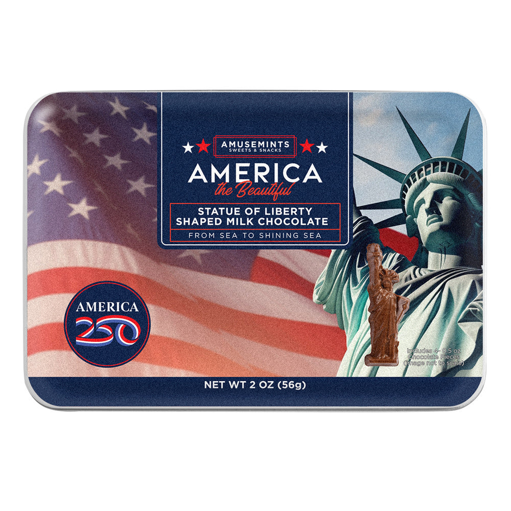Statue Of Liberty Milk Choc Minis Tin - 9ct