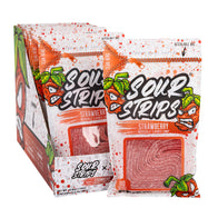 Sour Strips Strawberry Peg Bags - 12ct